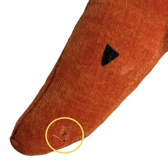 Kamar Beep Beep Roadrunner Bird Plush Gold Wired Legs Vintage 1969 Japan - Picture 9 of 10